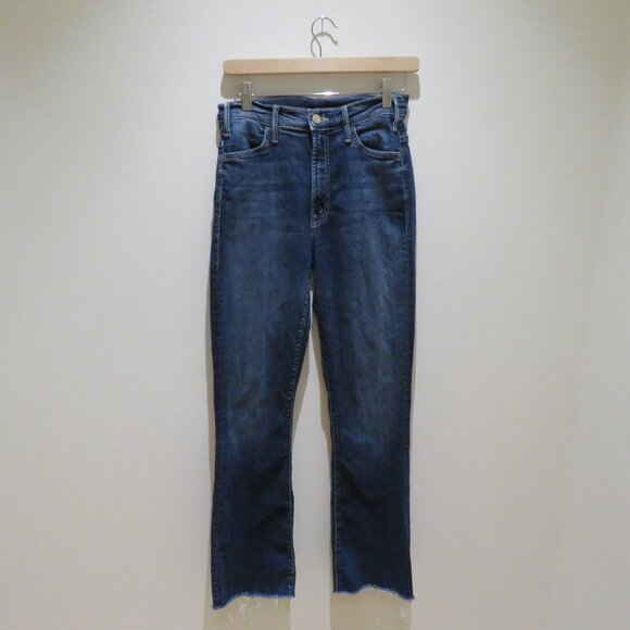 MOTHER The Hustler Ankle Fray Jeans in On The Edge - Size 26 - Picture 2 of 16